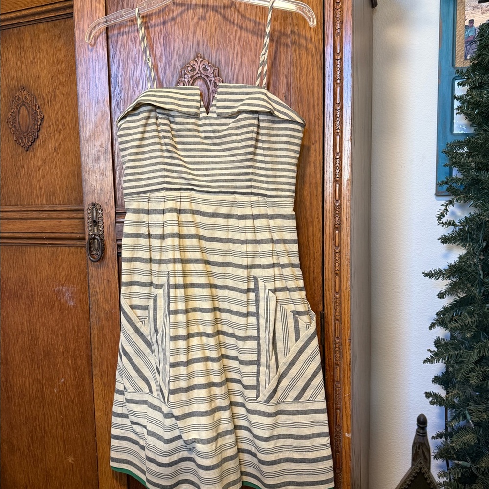 Maeve Black and Cream Dress